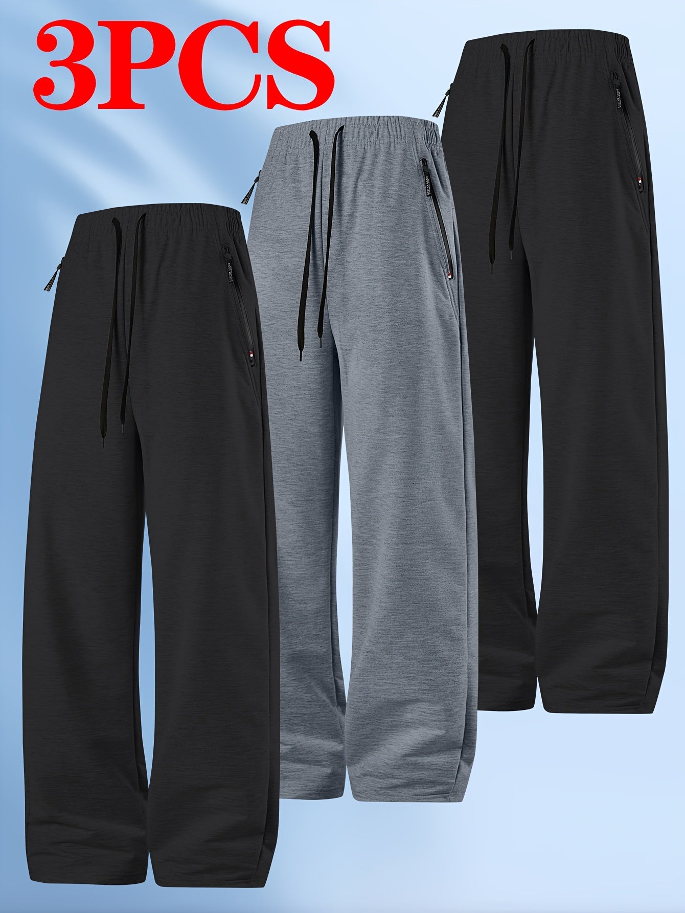 3-Pack Men's Sports Trousers, F
