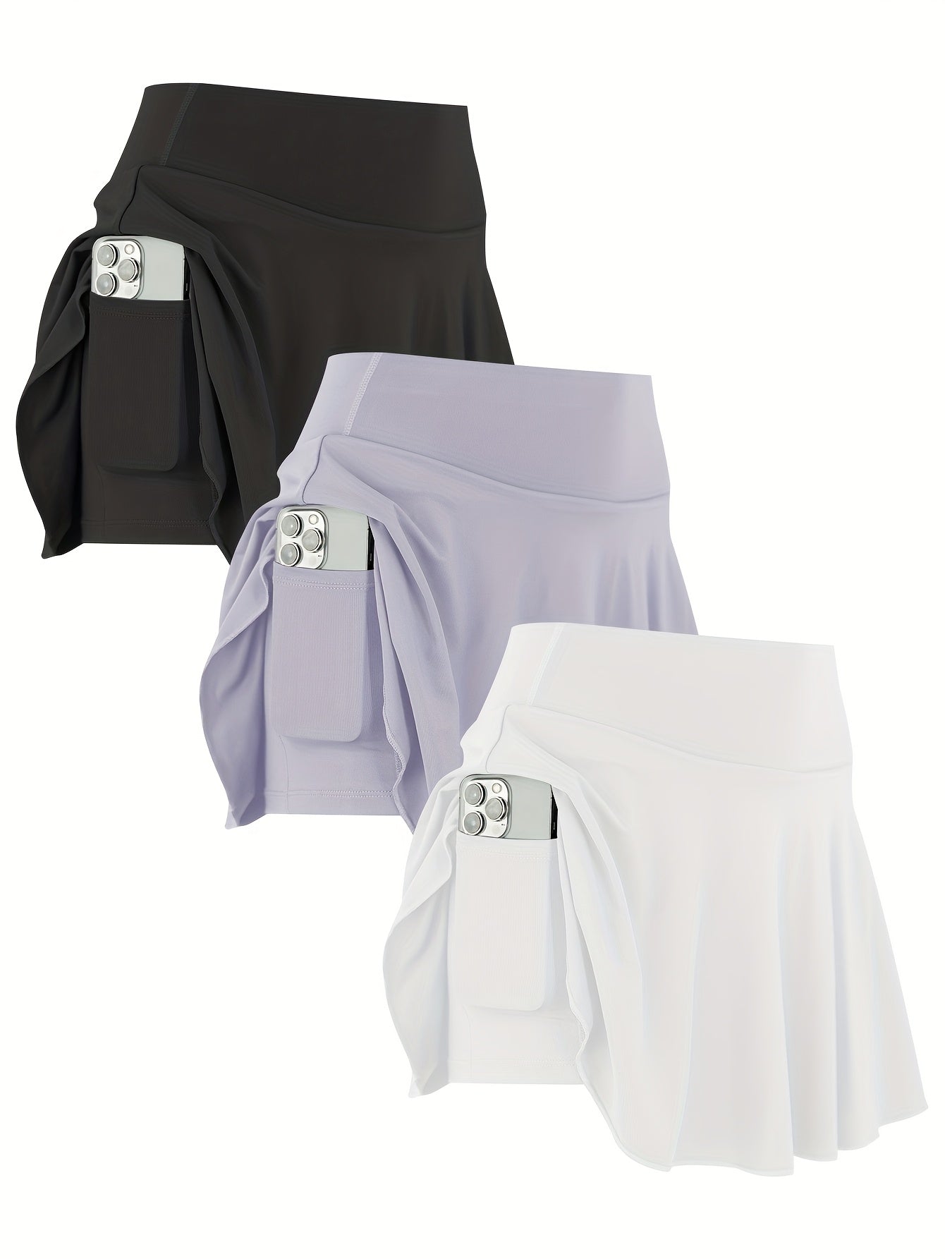 Women's Tennis Golf Skirt Set With Stretch Fabric