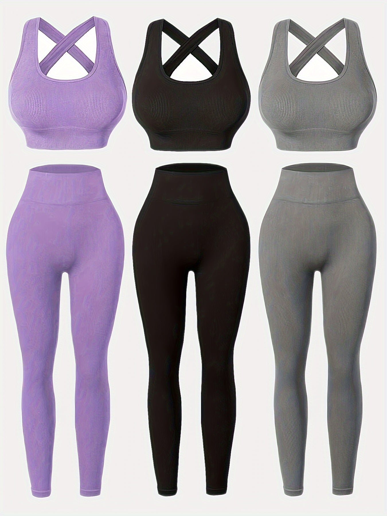 Women's - 3-Pack High-Waisted Yoga Leggings