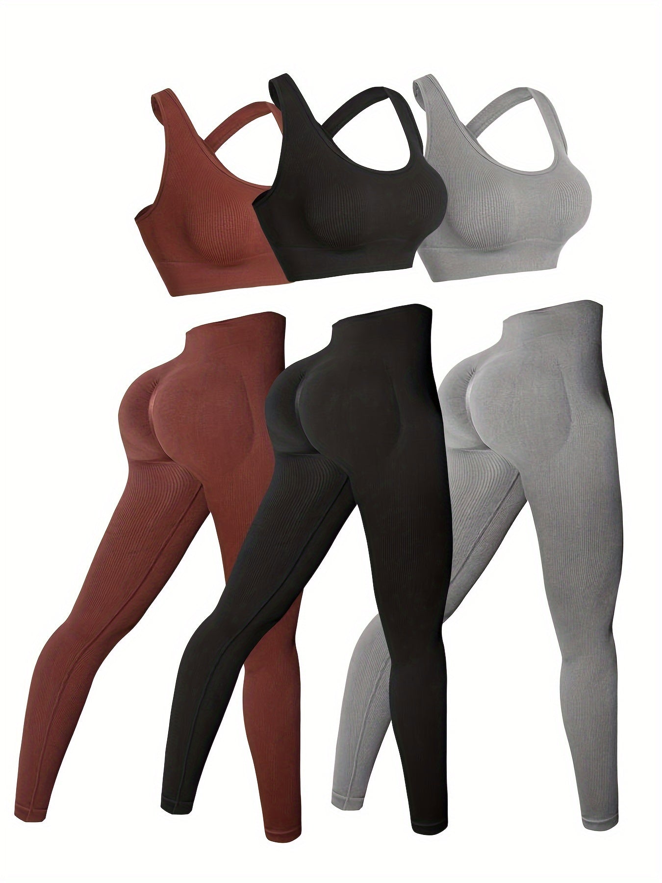 Women's - 3-Pack High-Waisted Yoga Leggings