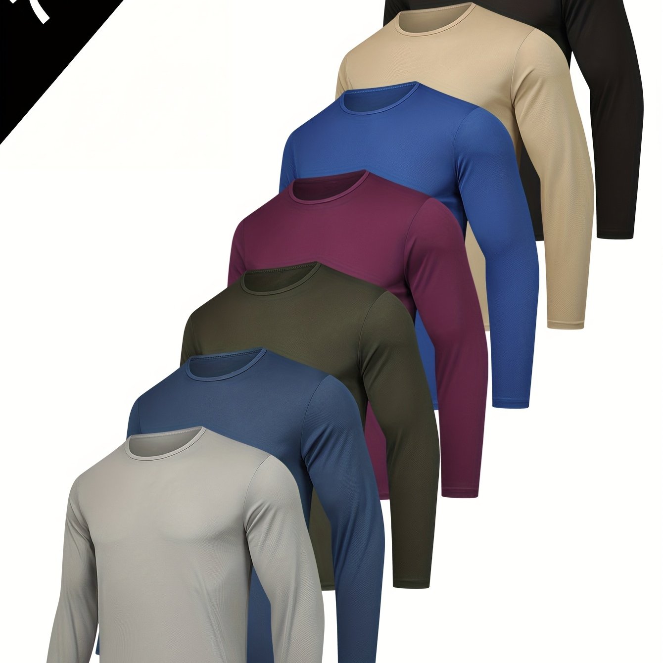 Mens Moisture Wicking Long Sleeve Shirts Pack For Everyday Wear