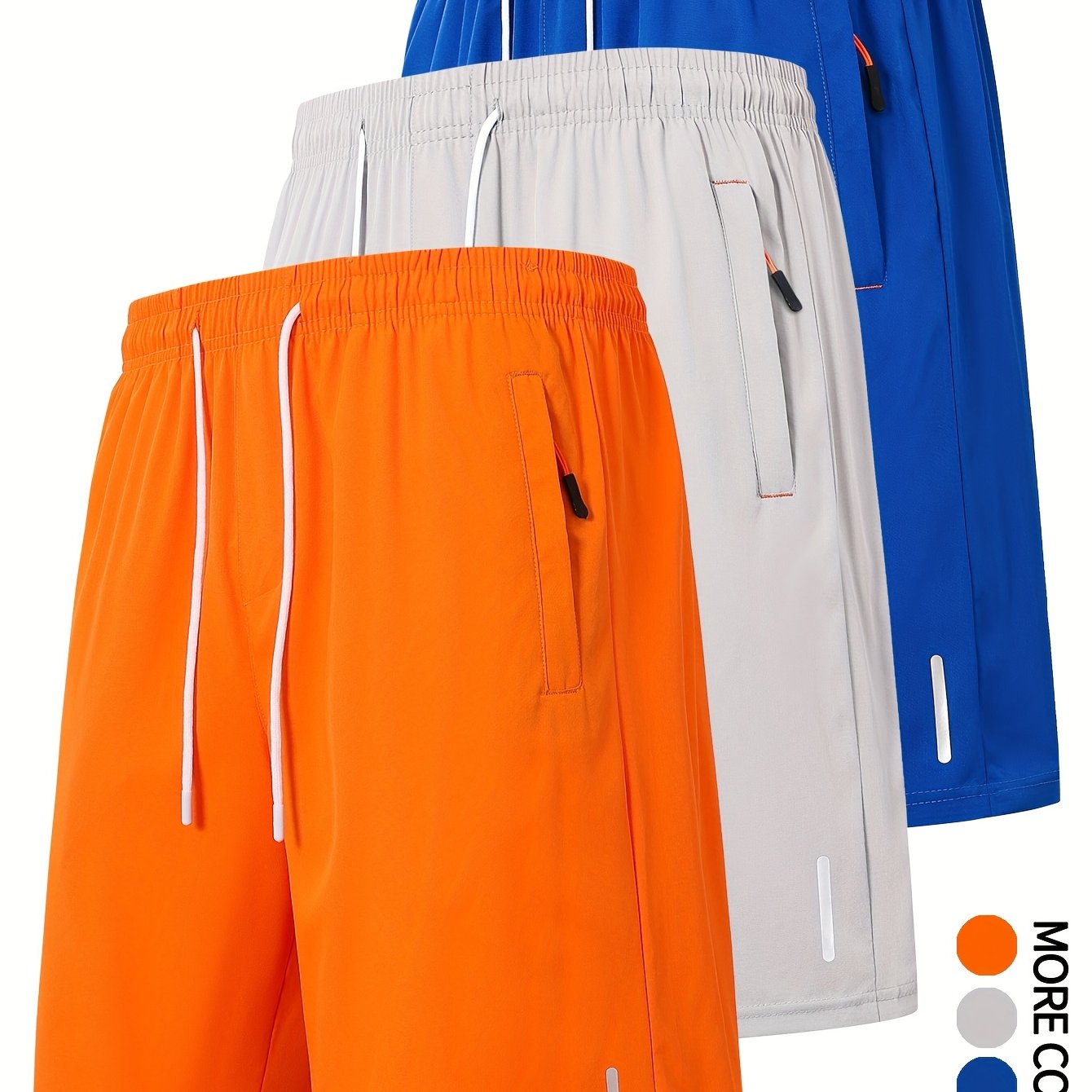 3pcs Men'S Summer Casual Shorts