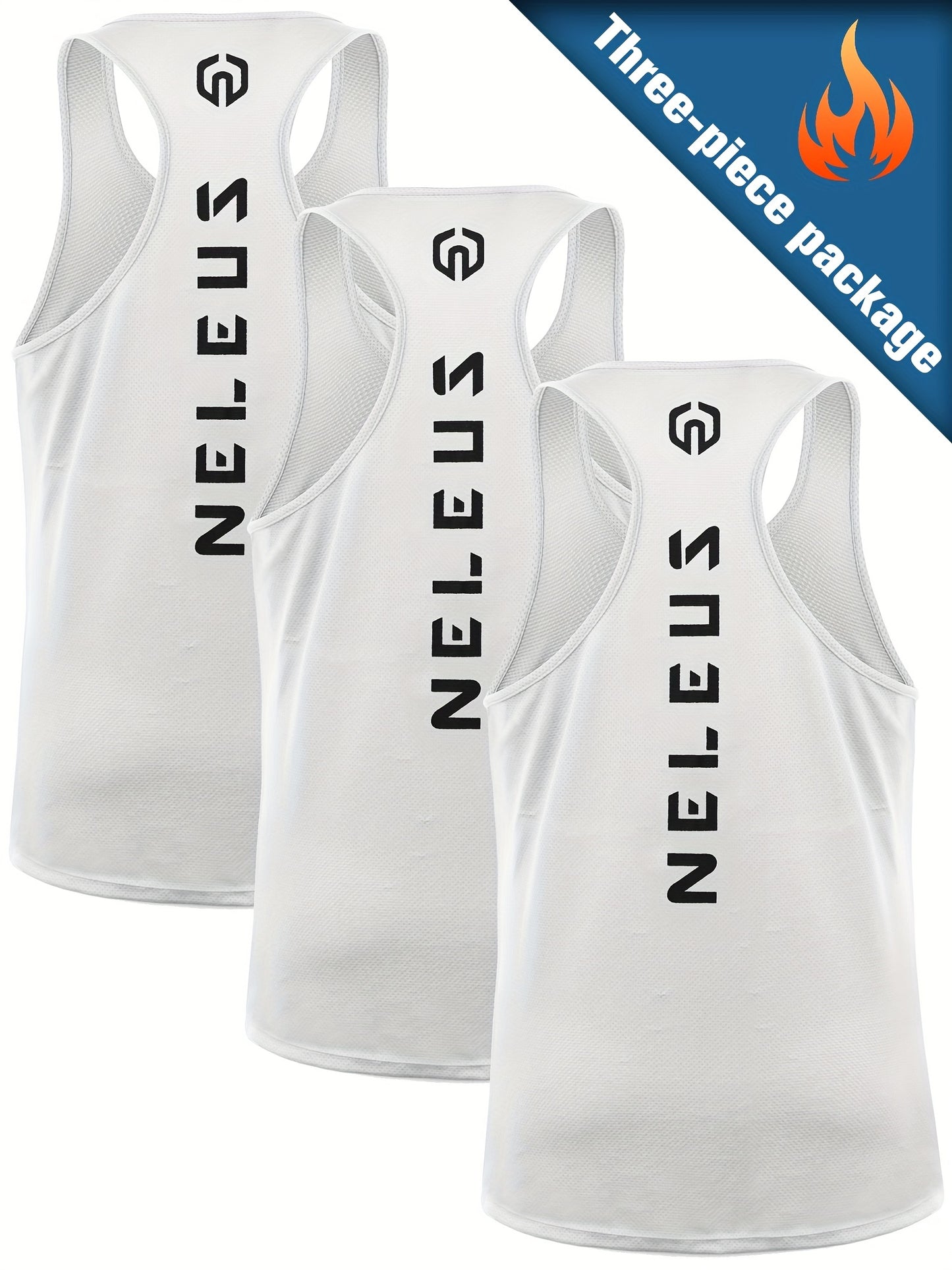 3pcs Quick Dry Men's Athletic Tank Tops