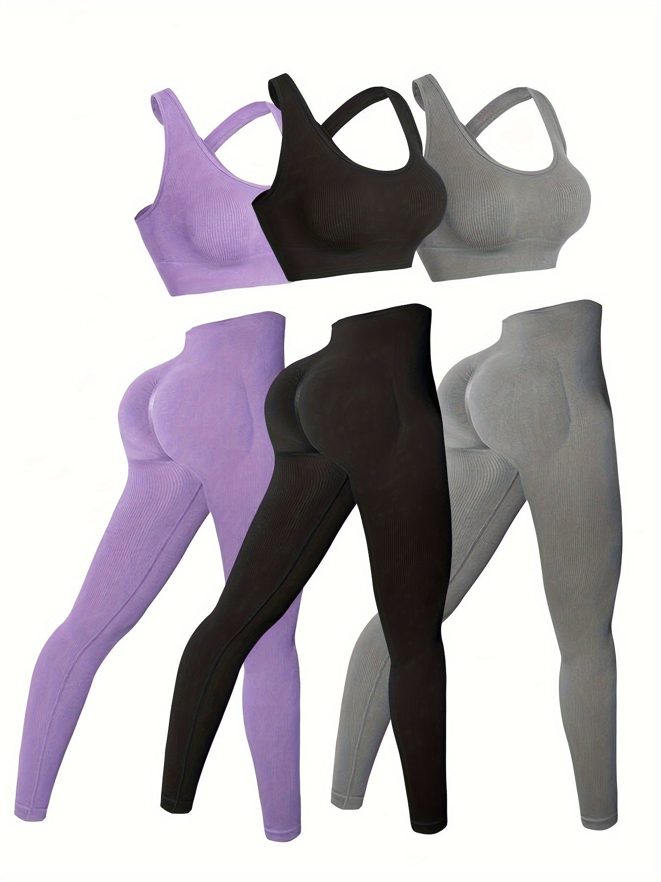 Women's - 3-Pack High-Waisted Yoga Leggings