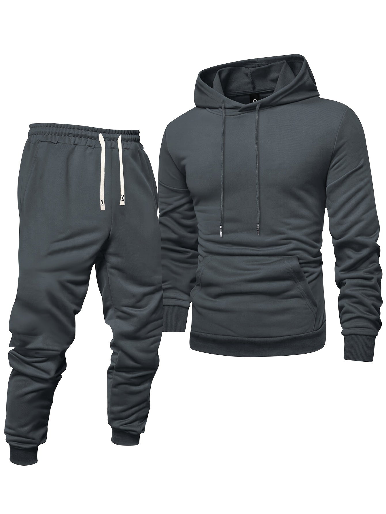 Long Sleeve 3-Pack Men's Casual Sports Hoodie and Sweatpants Set -