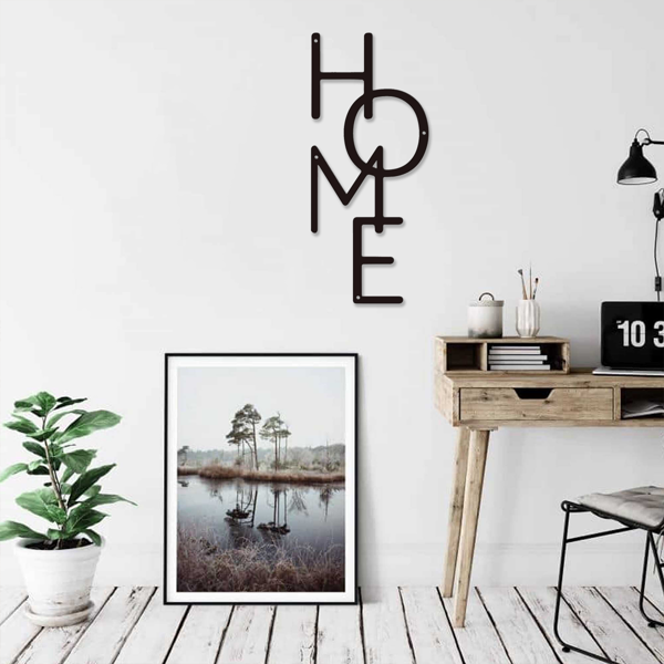 Unique Metal Home Sign for Entryway Decor and Housewarming Gift