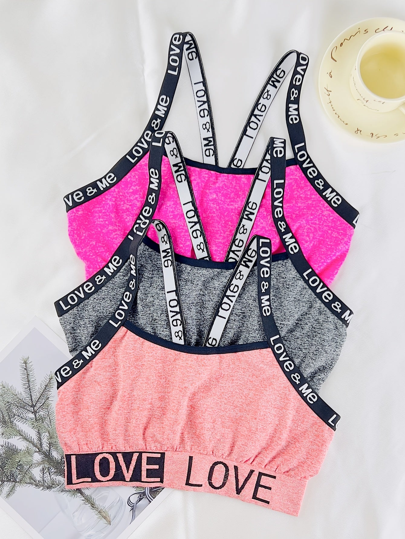 Comfortable Breathable Sports Bra Set For Women 3-Pack