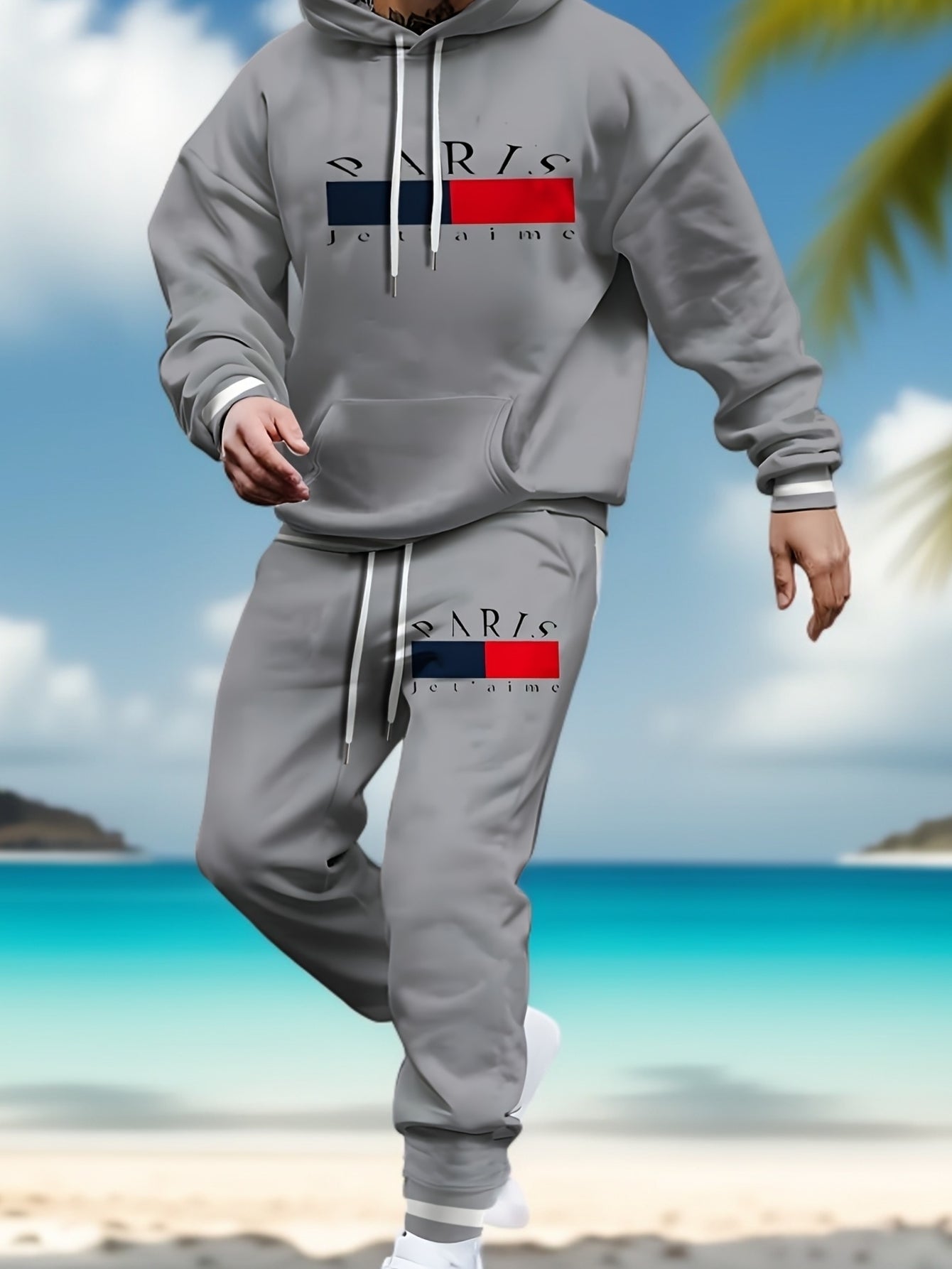 [2pcs Paris Sports Suit]