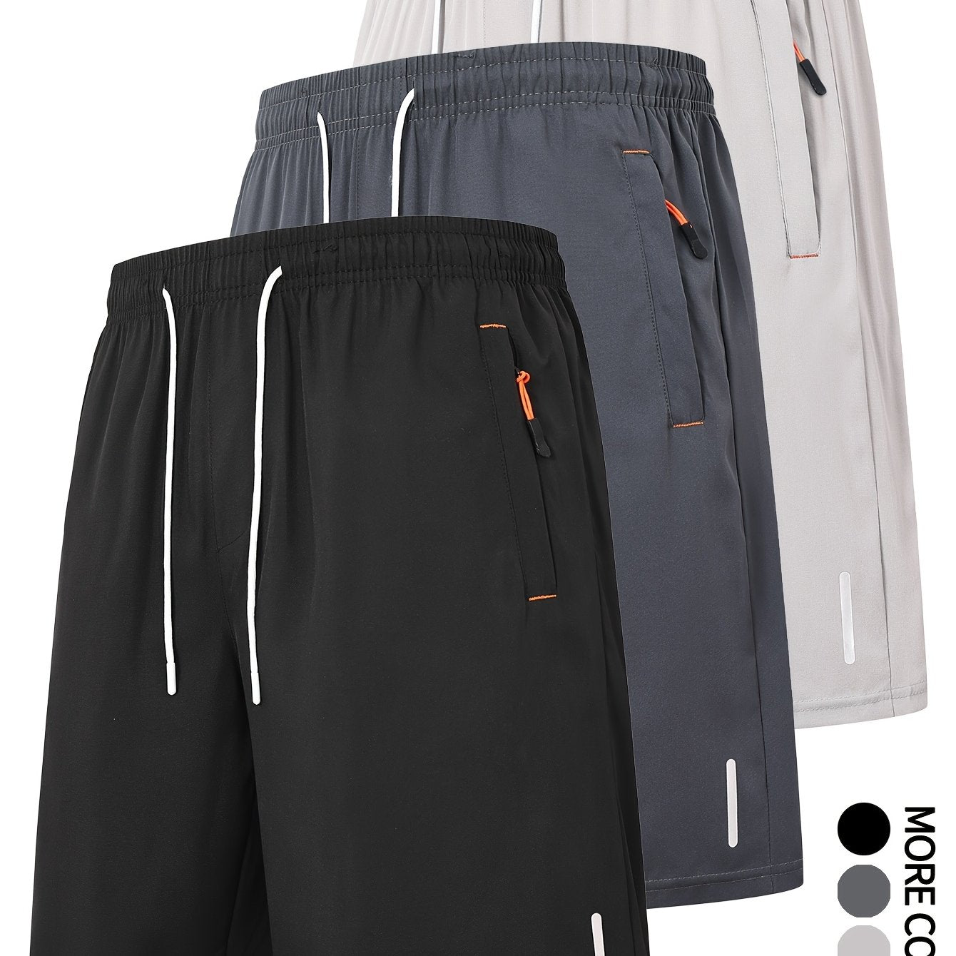 3pcs Men'S Summer Casual Shorts