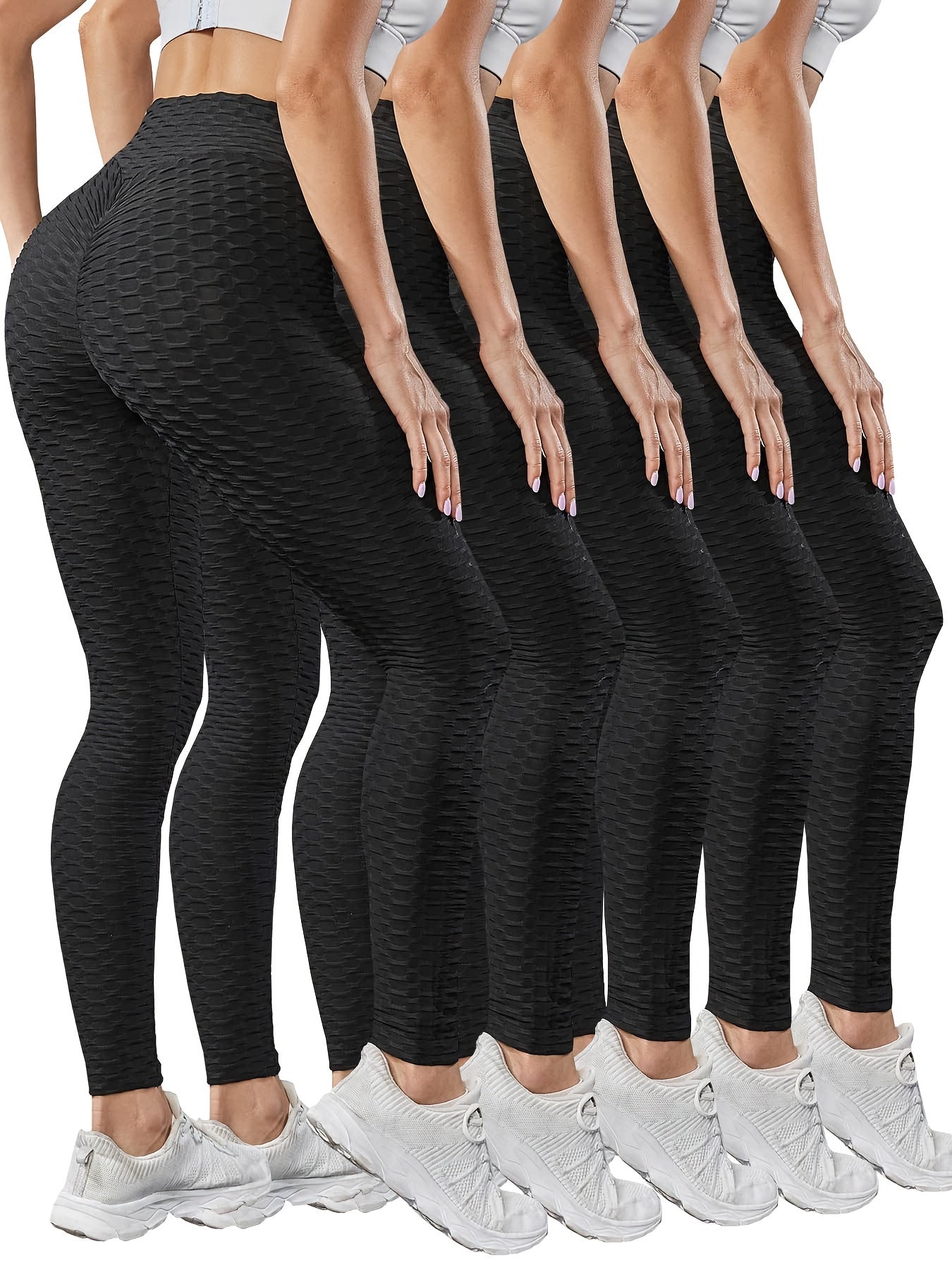 5pcs Honeycomb Sports Running Leggings