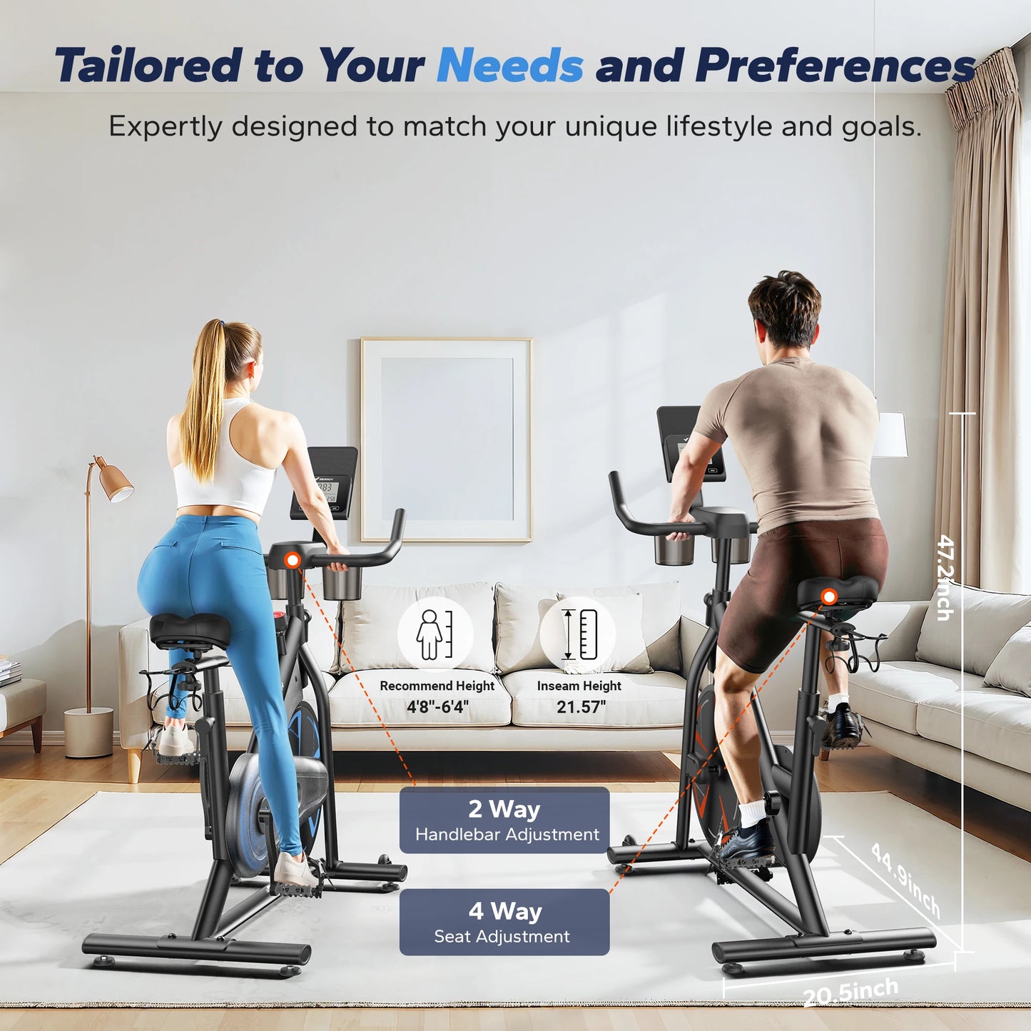 MERACH S36 Magnetic Indoor Cycling Bike For Home With Bluetooth And 16 Resistance Levels