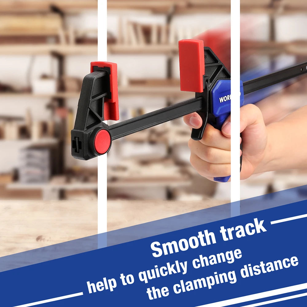 WORKPRO 4 Piece Bar Clamp Set