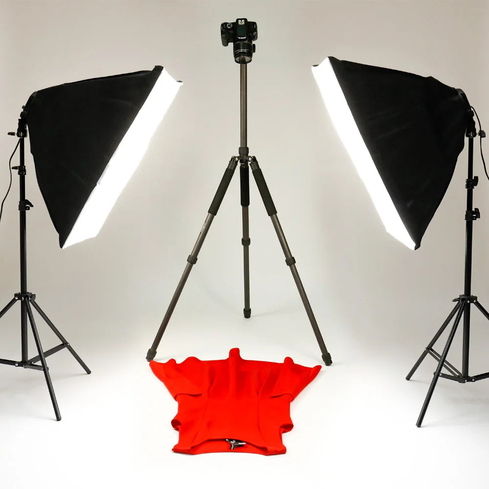 Lighting Kits Photography 50x70CM Softbox Professional Light System With E27 Photographic Bulbs Photo Studio Equipment