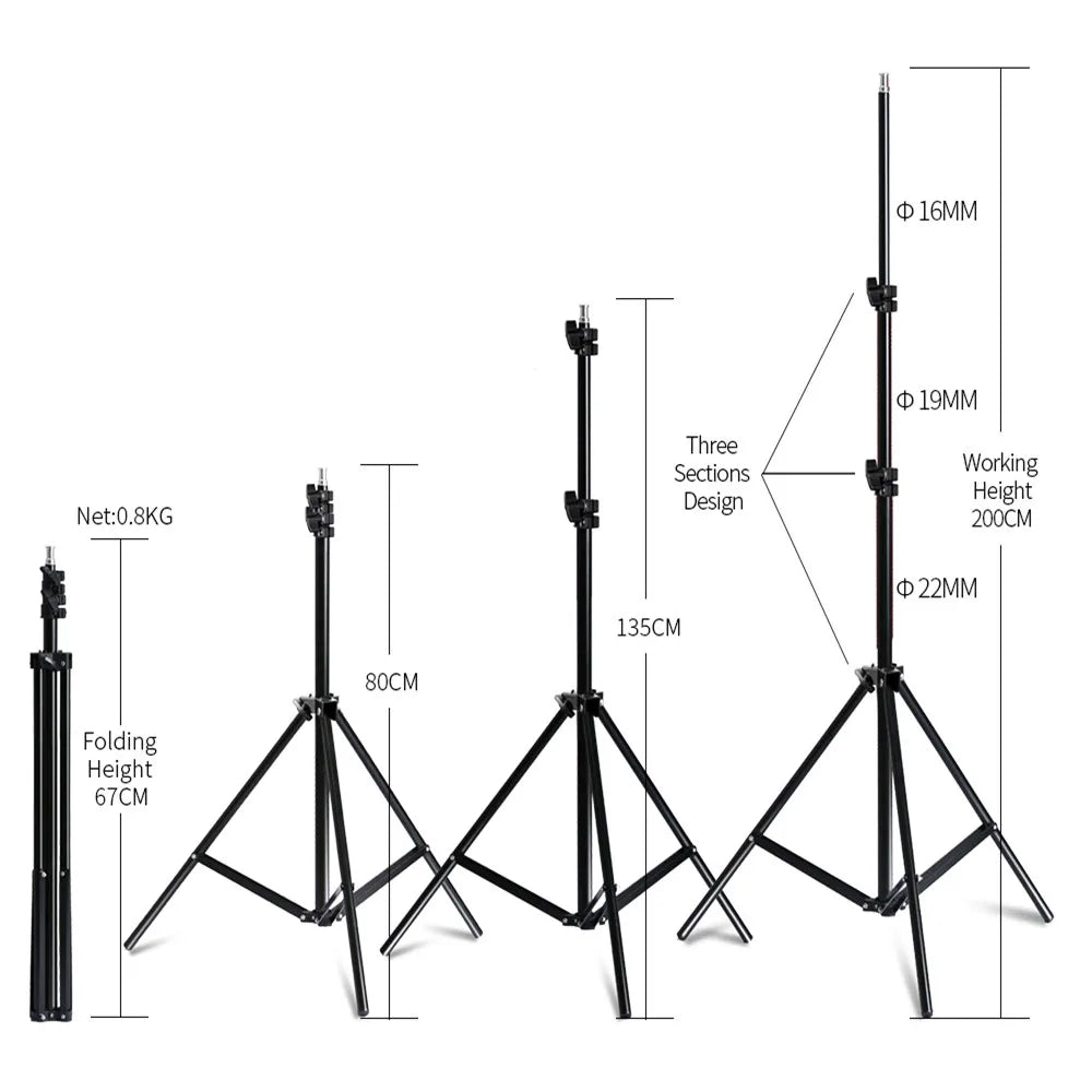 Lighting Kits Photography 50x70CM Softbox Professional Light System With E27 Photographic Bulbs Photo Studio Equipment