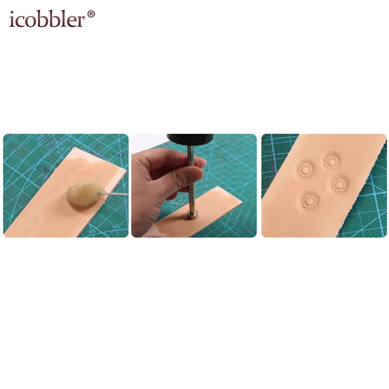 Icobbler Leather Craft Flower Embossing Pattern Set