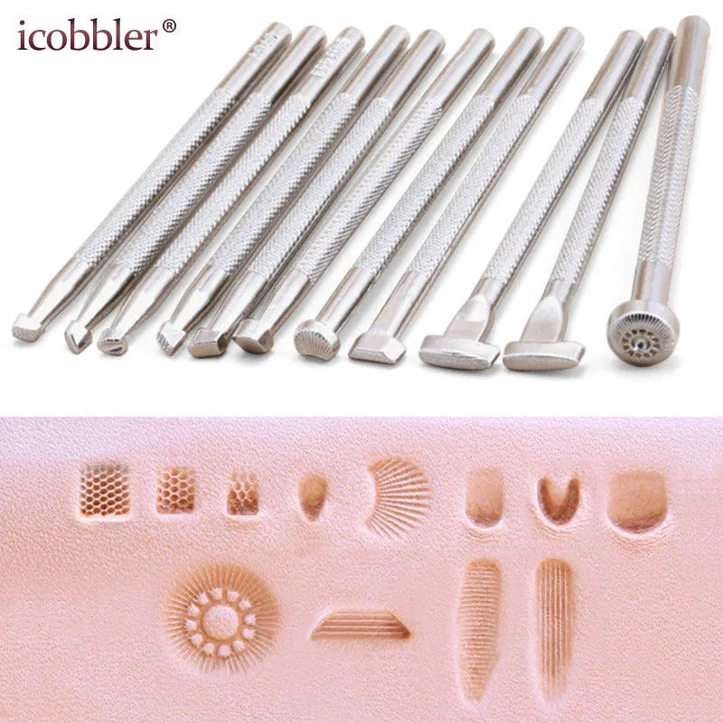 Icobbler Leather Craft Flower Embossing Pattern Set
