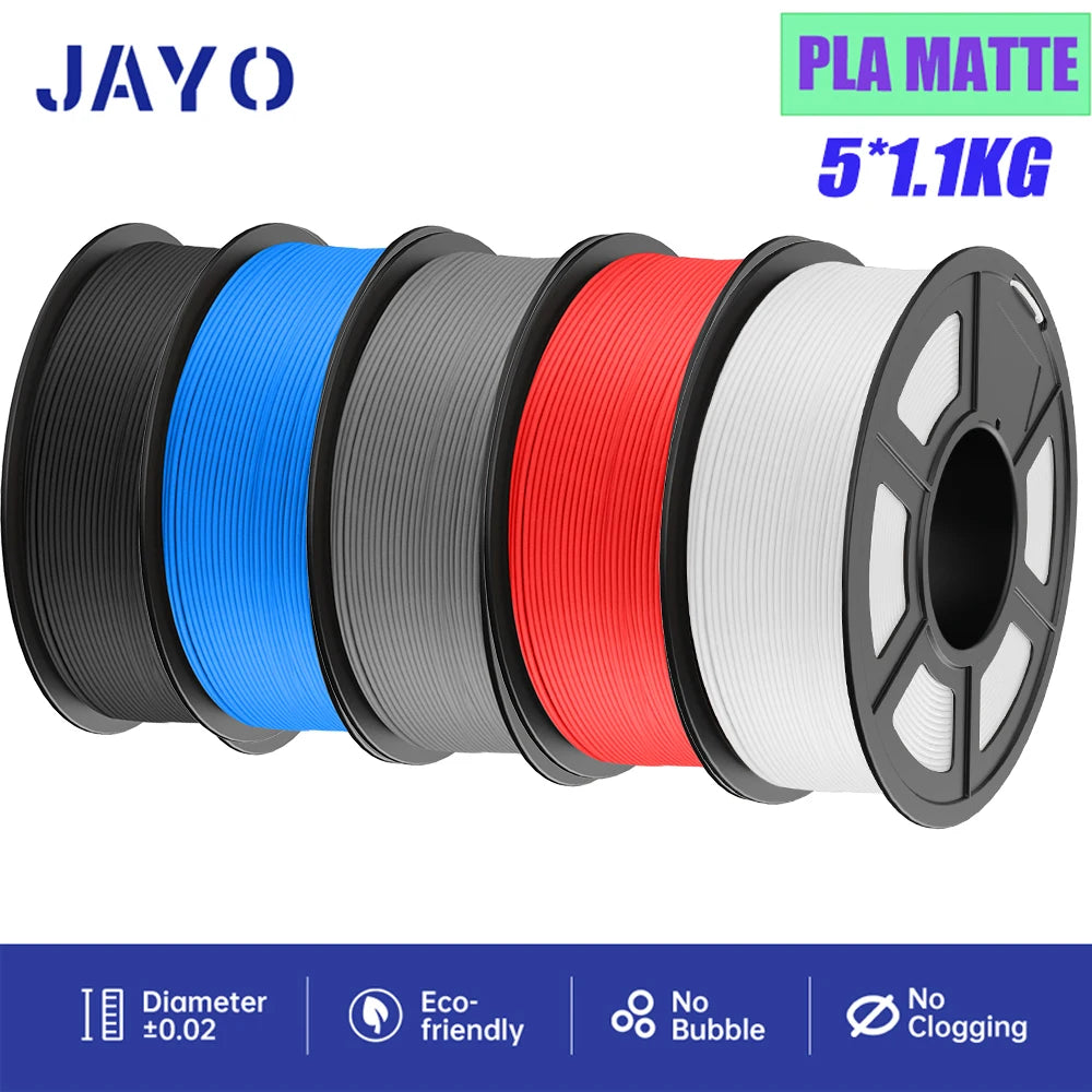 JAYO PLA/PETG/ABS/TPU/PLA plus/PLAMeta 5 Rolls