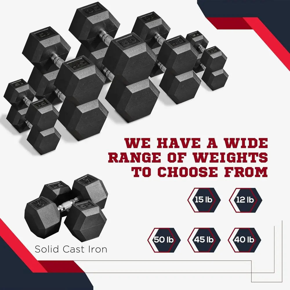 Hexagonal Dumbbells Set For Strength And Home Gym Training