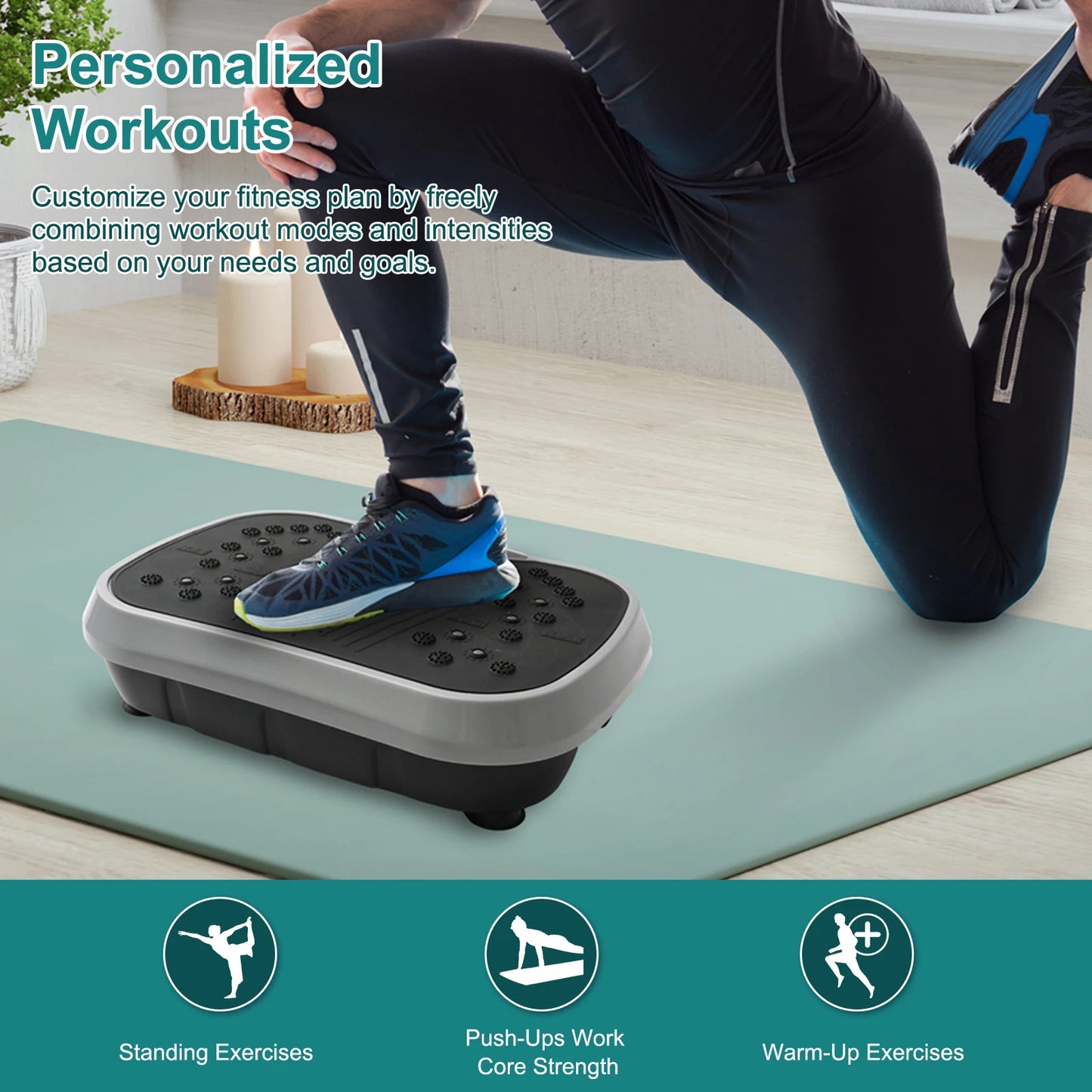 N Vibration Plate Exercise Machine For Home Gym Body Toning