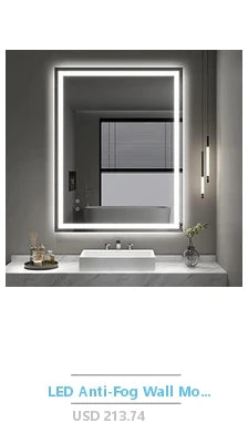 4 Pcs Square Silver Mirror Wall Decor Set 1.2 Inch
