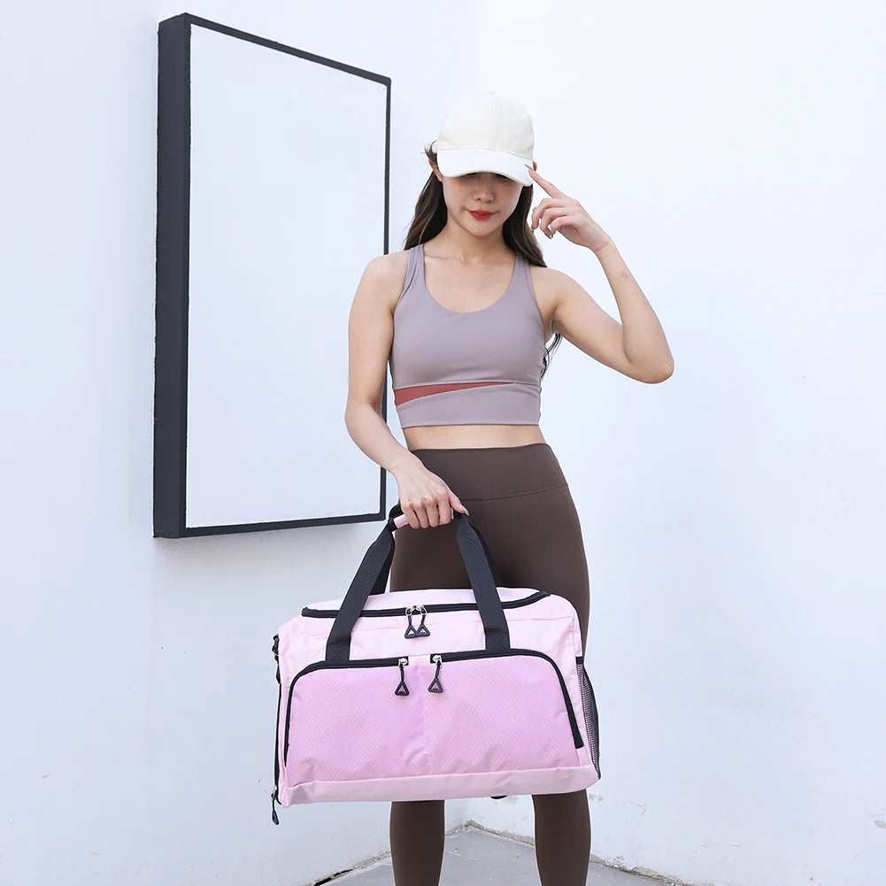 Travel Duffle Bag with Shoe Compartment and Wet Pocket Gym Bag