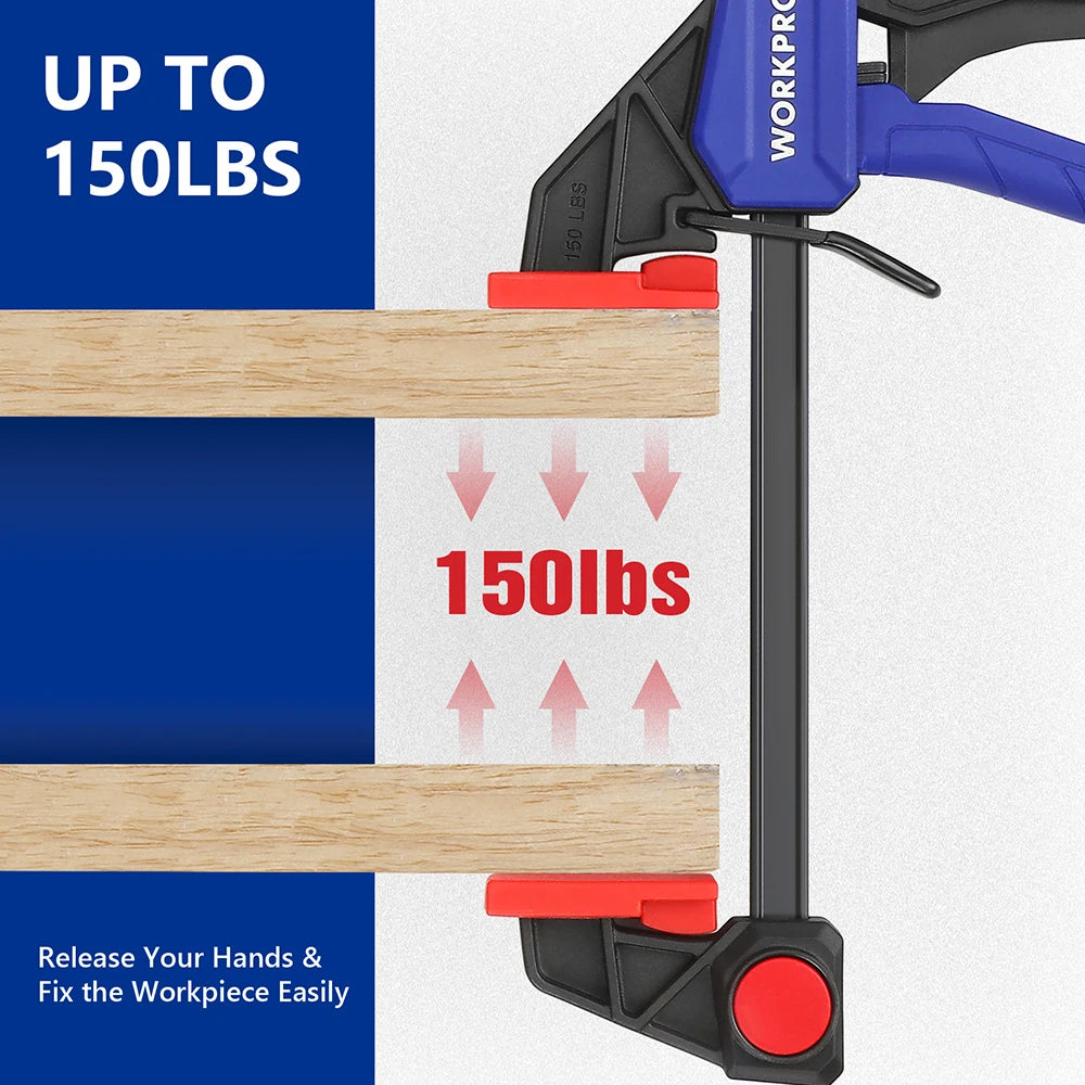 WORKPRO 4 Piece Bar Clamp Set