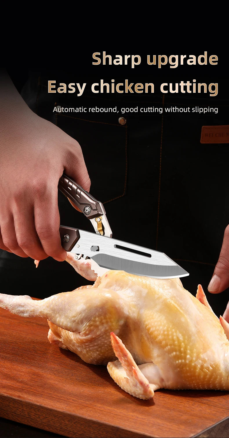 Heavy Duty Poultry Shears Professional Kitchen Stainless Steel