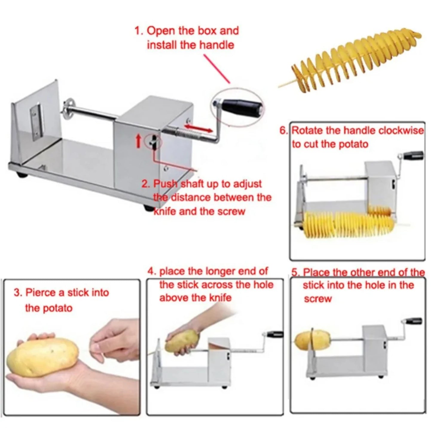 Hotsale Tornado Potato Cutter Machine