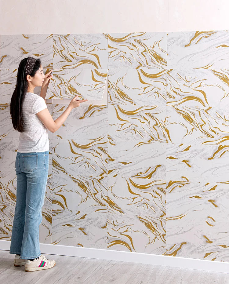 3D Self Adhesive Peel and Stick Wall Tiles 50 Pieces