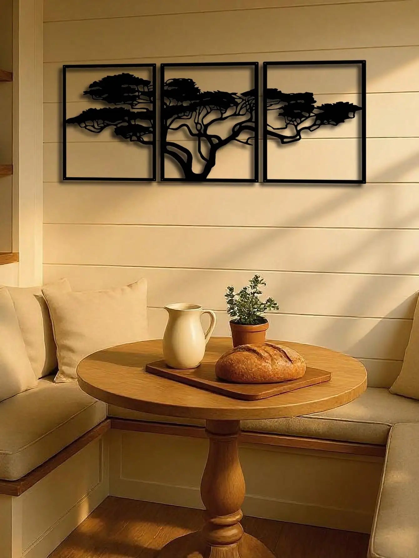 CIFBUY Handmade African Baobab Tree Metal Wall Art