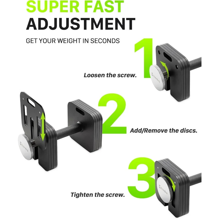 Adjustable Dumbbell Set for Strength Training and Home Workouts