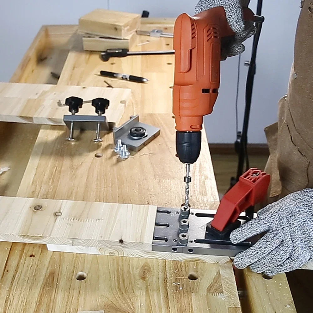 ALLSOME 3 IN 1 Wood Dowelling Jig Kit