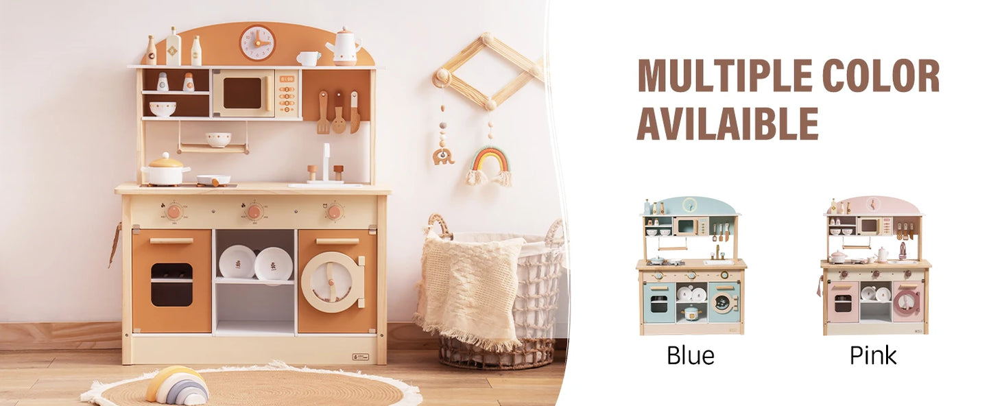 ROBOTIME Wooden Modern Style Play Kitchen