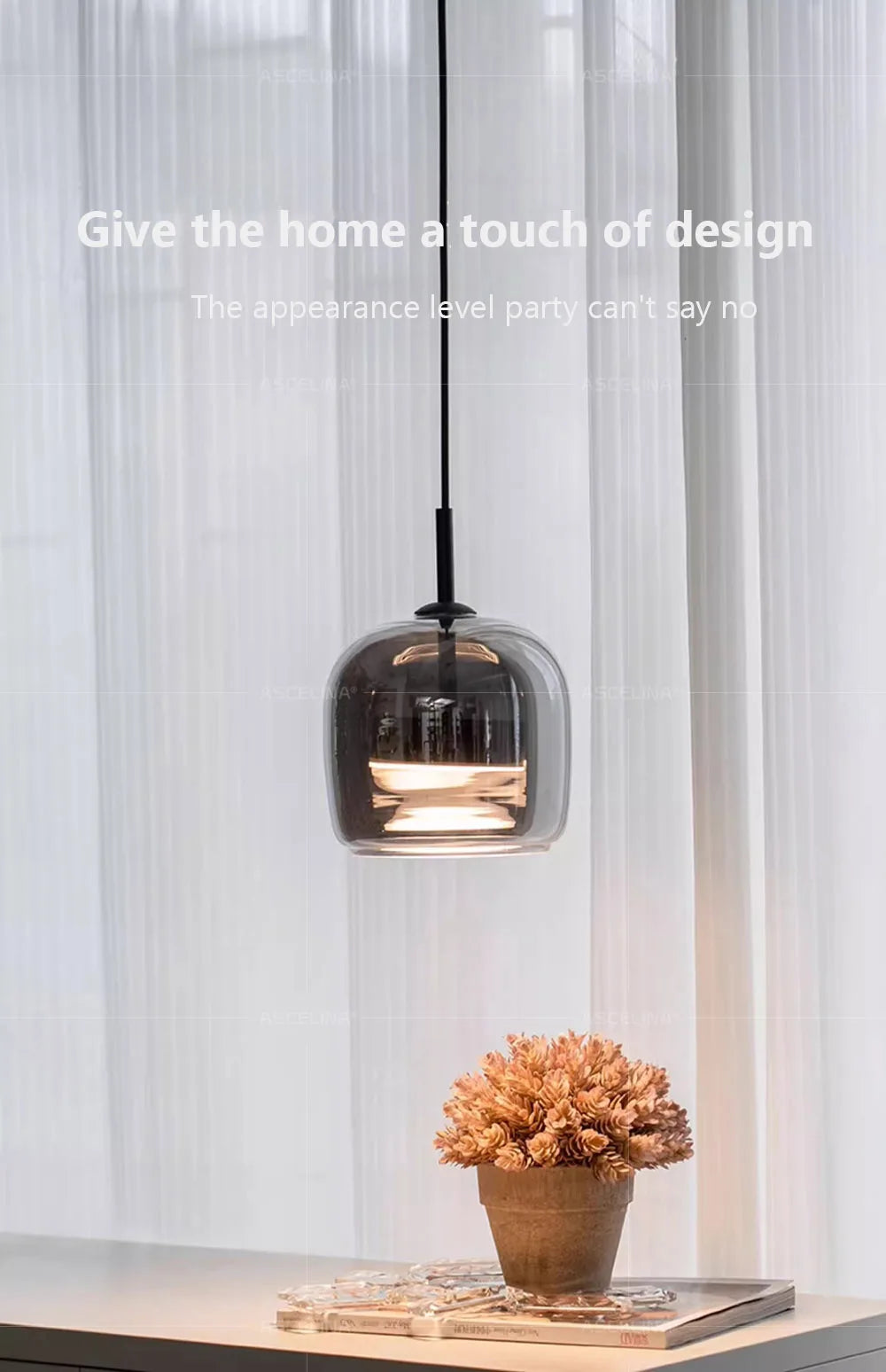 Nordic Glass LED Chandeliers Luxury Pendant Lamp