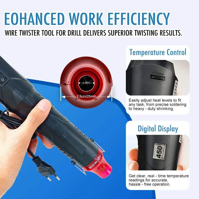 220V Hot Air Gun Soldering Temperature Blower Gun