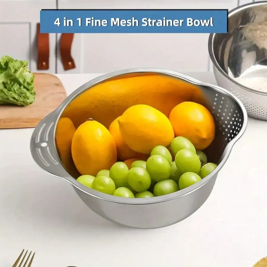 304 Stainless Steel Basin w/ Fine Mesh Filter