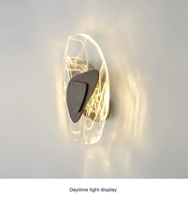 Luxury Modern Crystal Wall Lamp With Iron And Aluminum Construction For Living Rooms