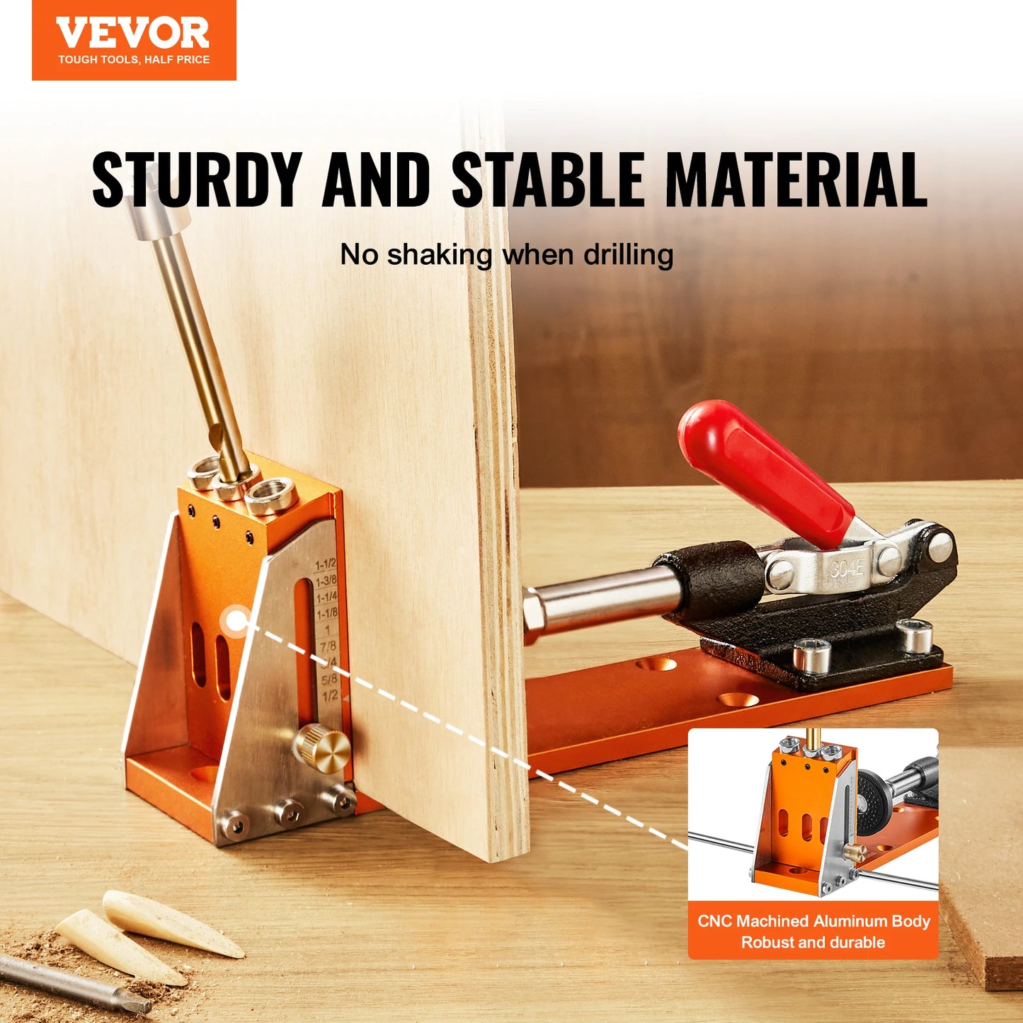 VEVOR 30 Pcs Pocket Hole Jig Kit