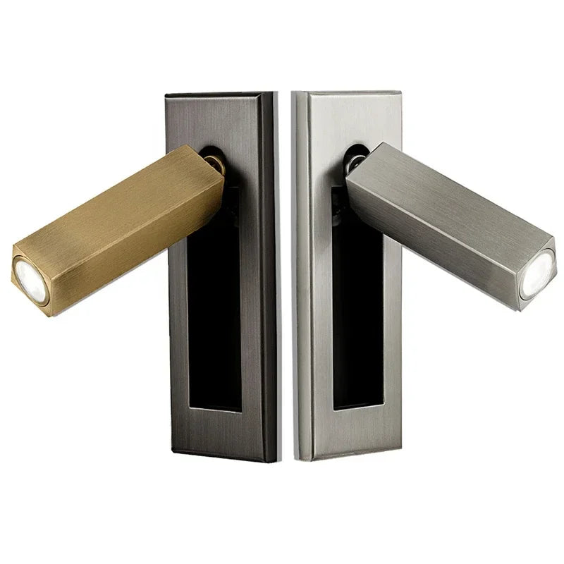 Nordic Indoor LED Wall Light Spotlight With RotationallyAdjustable Fixture System