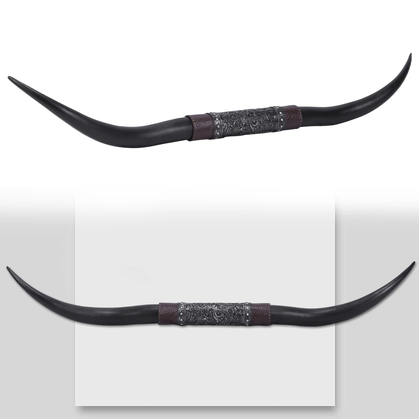 Alloet Horns Resin Wall Decor Rustic Farmhouse Style Statement