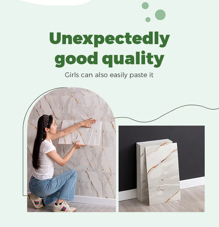 3D Self Adhesive Peel and Stick Wall Tiles 50 Pieces