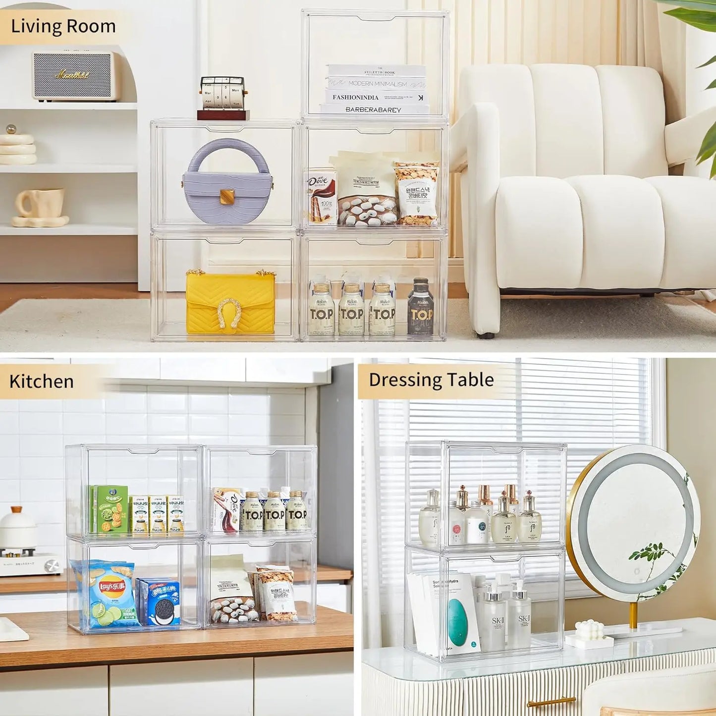 Guangdong Clear Large Capacity Storage Box Organizer