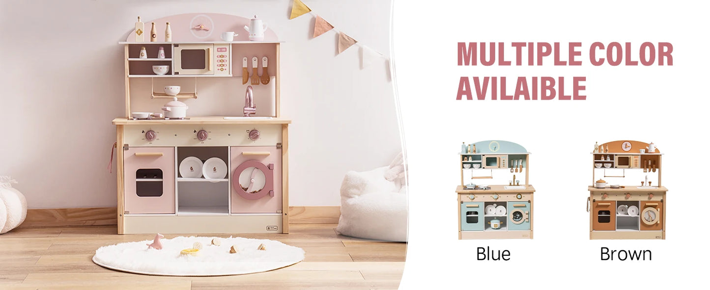 ROBOTIME Wooden Modern Style Play Kitchen