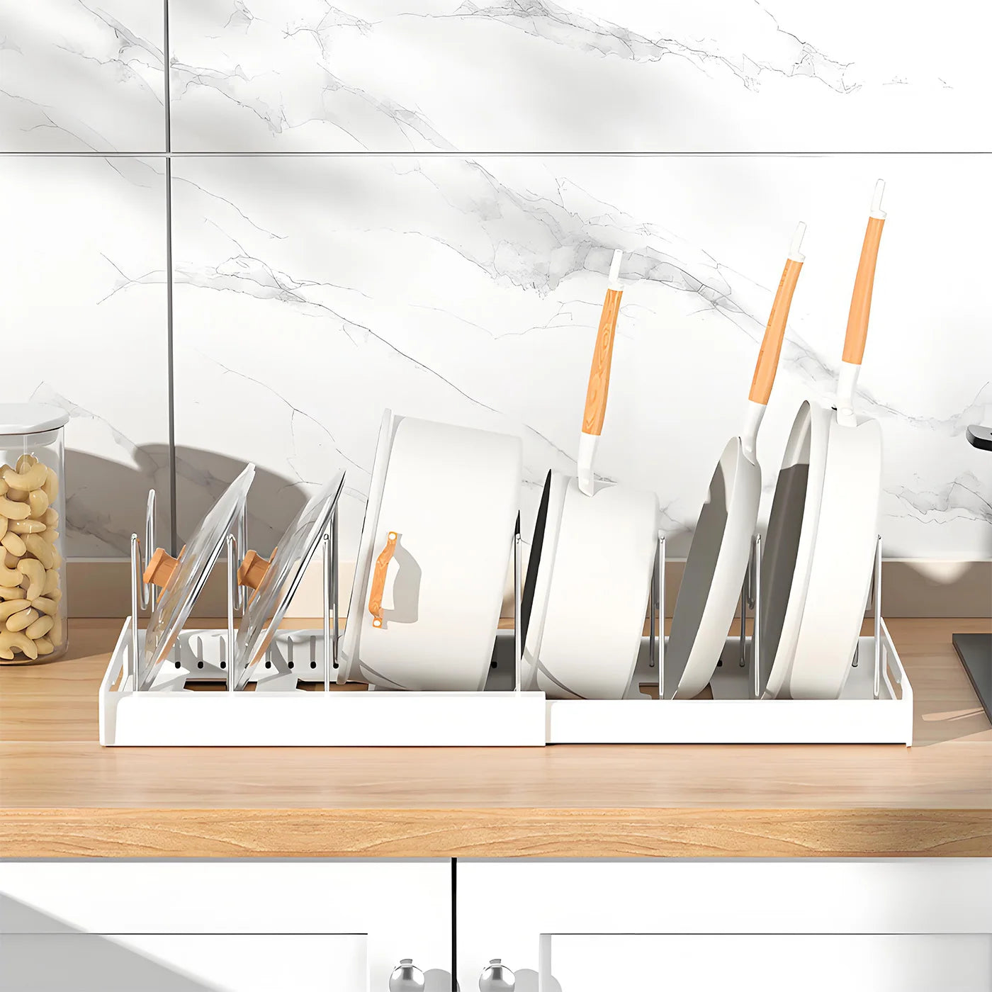 Feature Expandable Utensil Storage Rack