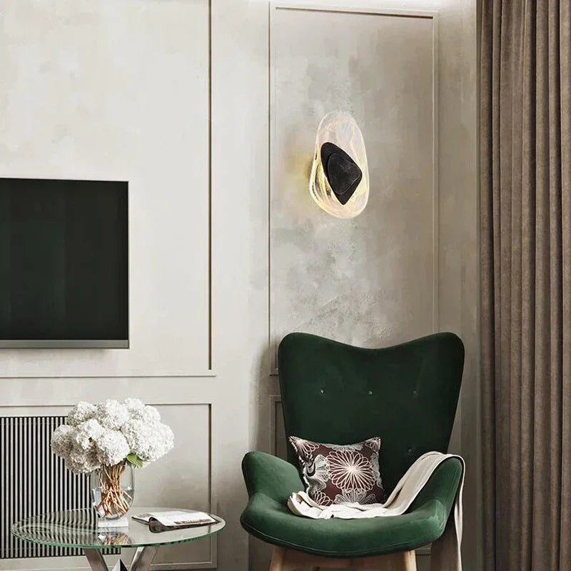 Luxury Modern Crystal Wall Lamp With Iron And Aluminum Construction For Living Rooms