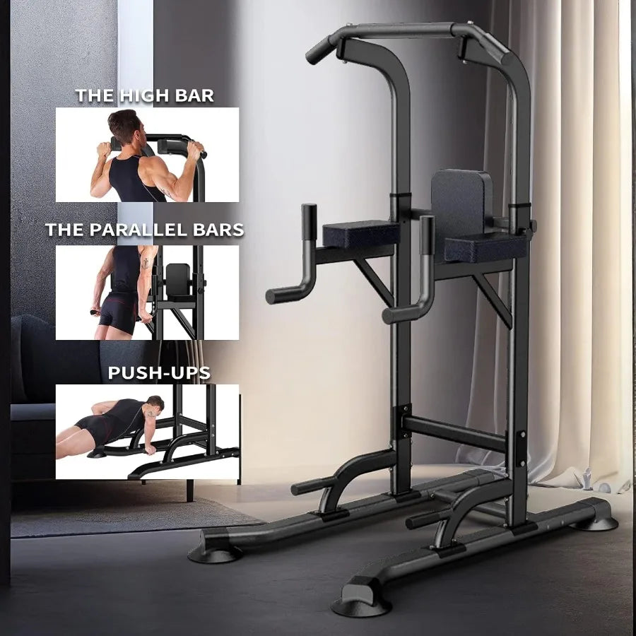 Power Tower Adjustable Height Pull Up and Dip Station
