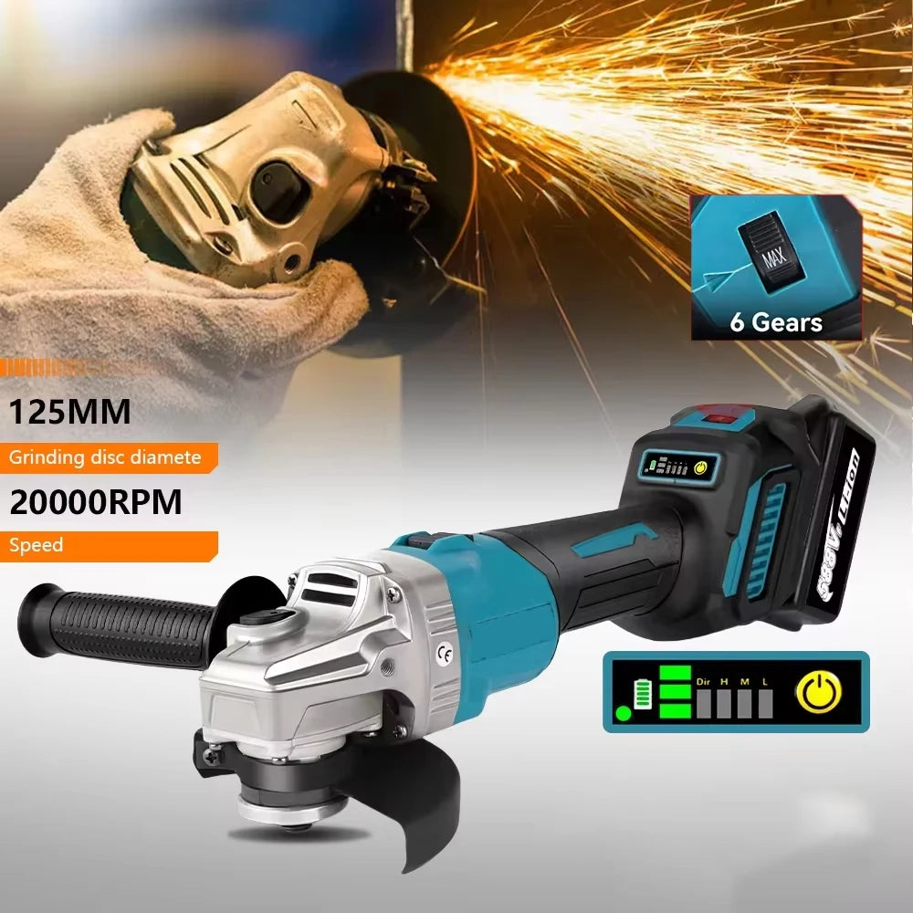 125mm Brushless Angle Grinder Cordless Electric Angle Grinder