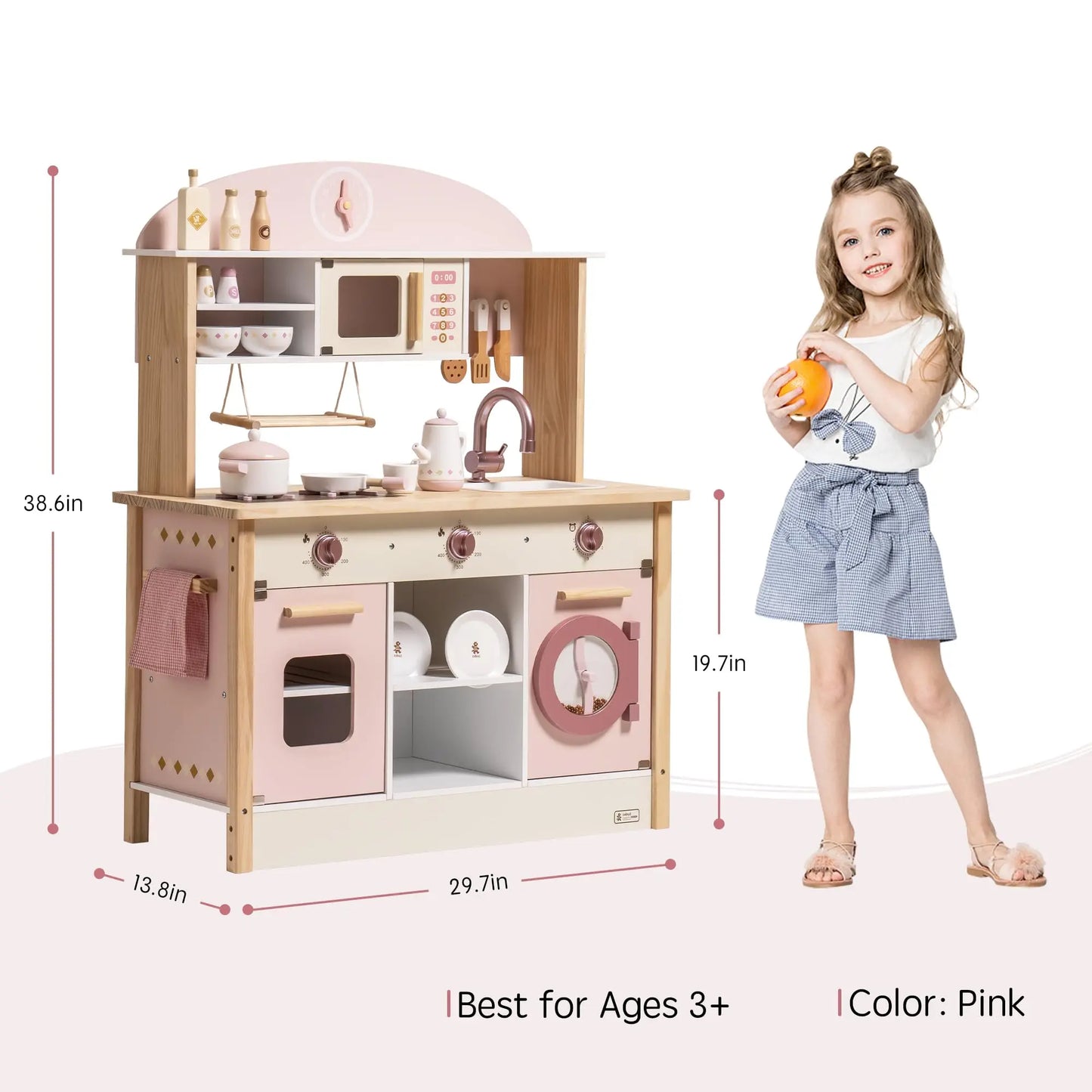 ROBOTIME Wooden Modern Style Play Kitchen