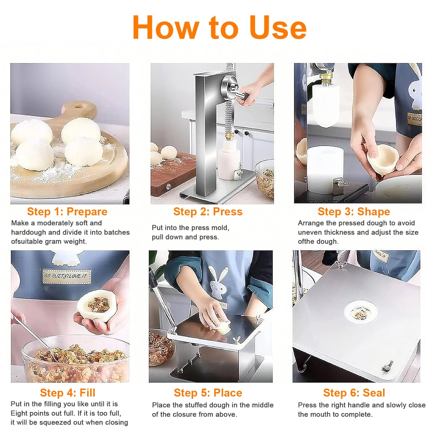 Baozi Maker Machine Semi Automatic Stainless Steel Buns Machine