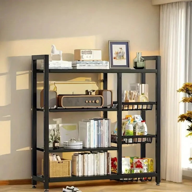 Multi-functional removable cabinet storage rack